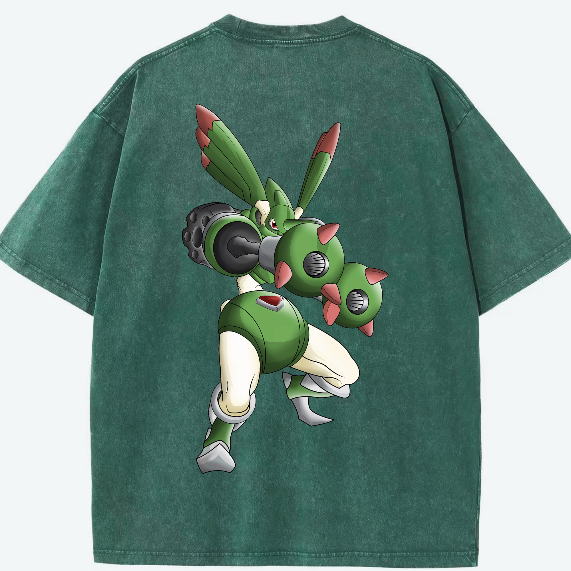 （画像用） Digimon デジタルモンスター/デジモン 綿100% ヴィンテージ風 半袖Tシャツ（背面プリント）